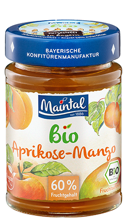 Bio + vegan Aprikosen-Mango Fruchtaufstrich