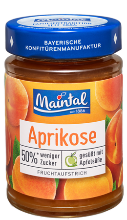 Öffne das Produkt Aprikosen-Fruchtaufstrich, 50 % weniger Zucker (öffnet in neuem Tab)