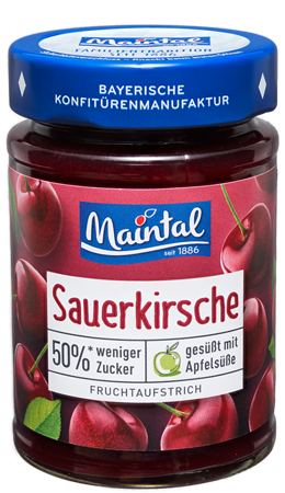 Öffne das Produkt Sauerkirsch-Fruchtaufstrich, 50 % weniger Zucker (öffnet in neuem Tab)